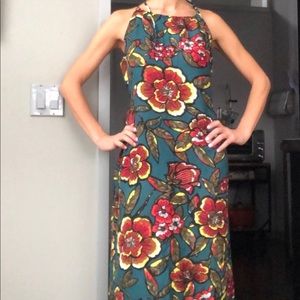 LOFT maxi floral dress size S